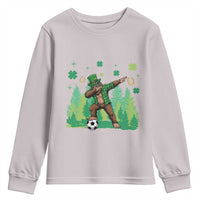 Lucky Sasquatch Soccer Player Youth Sweatshirt Funny St Patricks Day Gift