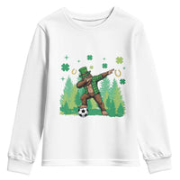 Lucky Sasquatch Soccer Player Youth Sweatshirt Funny St Patricks Day Gift