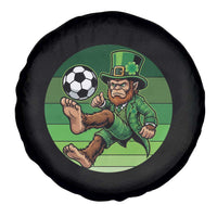 Funny Bigfoot Playing Soccer Spare Tire Cover St Patricks Day