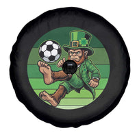 Funny Bigfoot Playing Soccer Spare Tire Cover St Patricks Day