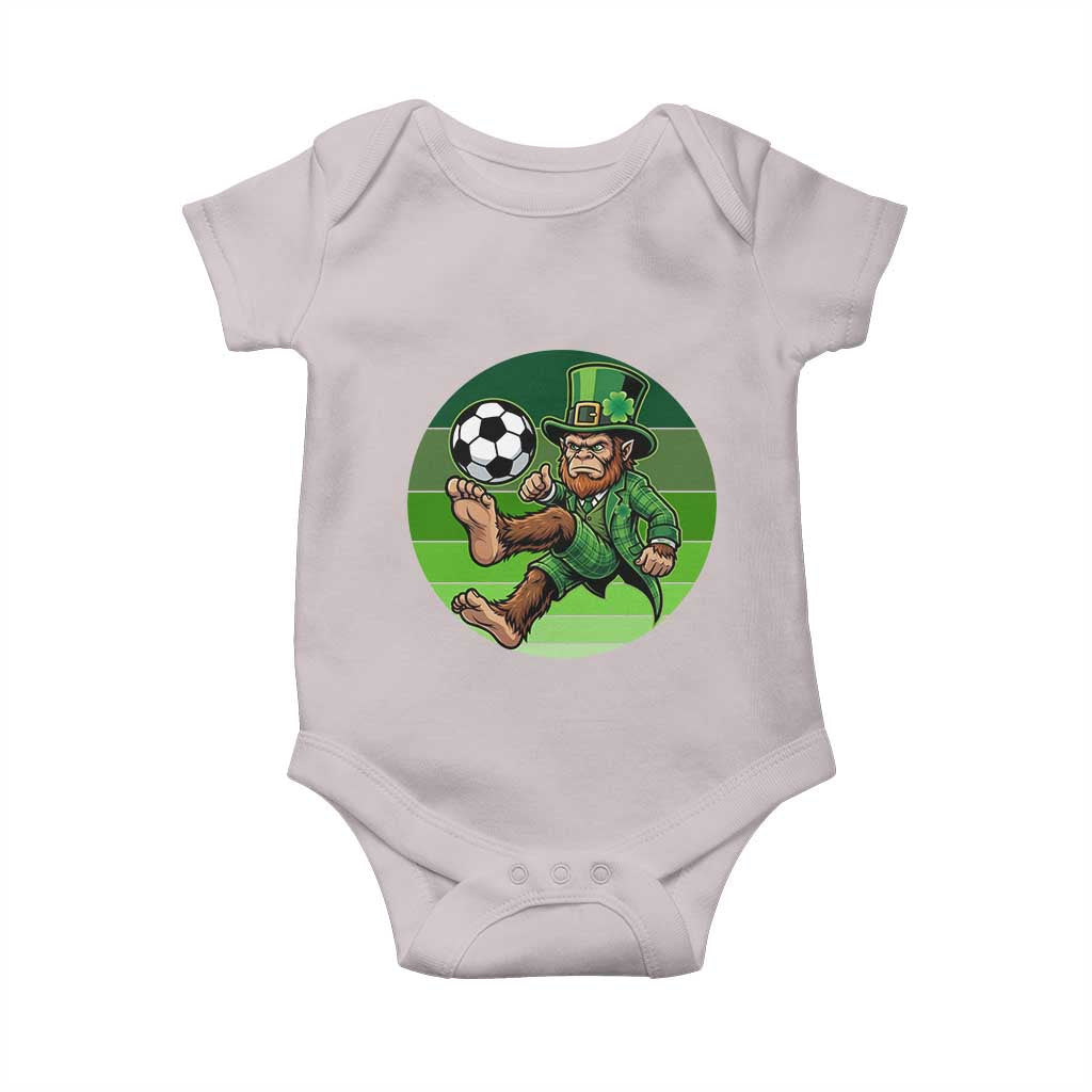 Funny Bigfoot Playing Soccer Baby Onesie St Patricks Day