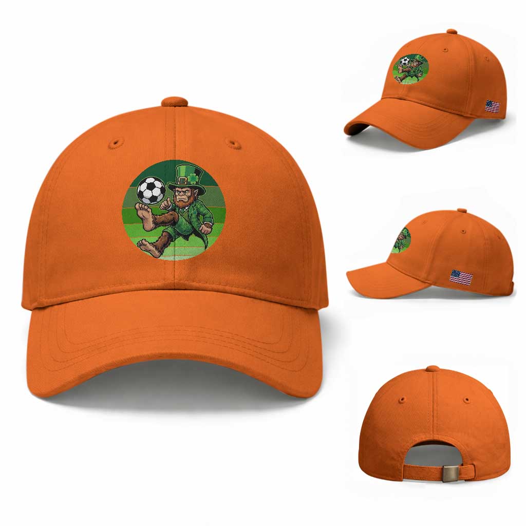 Funny Bigfoot Playing Soccer Baseball Cap St Patricks Day
