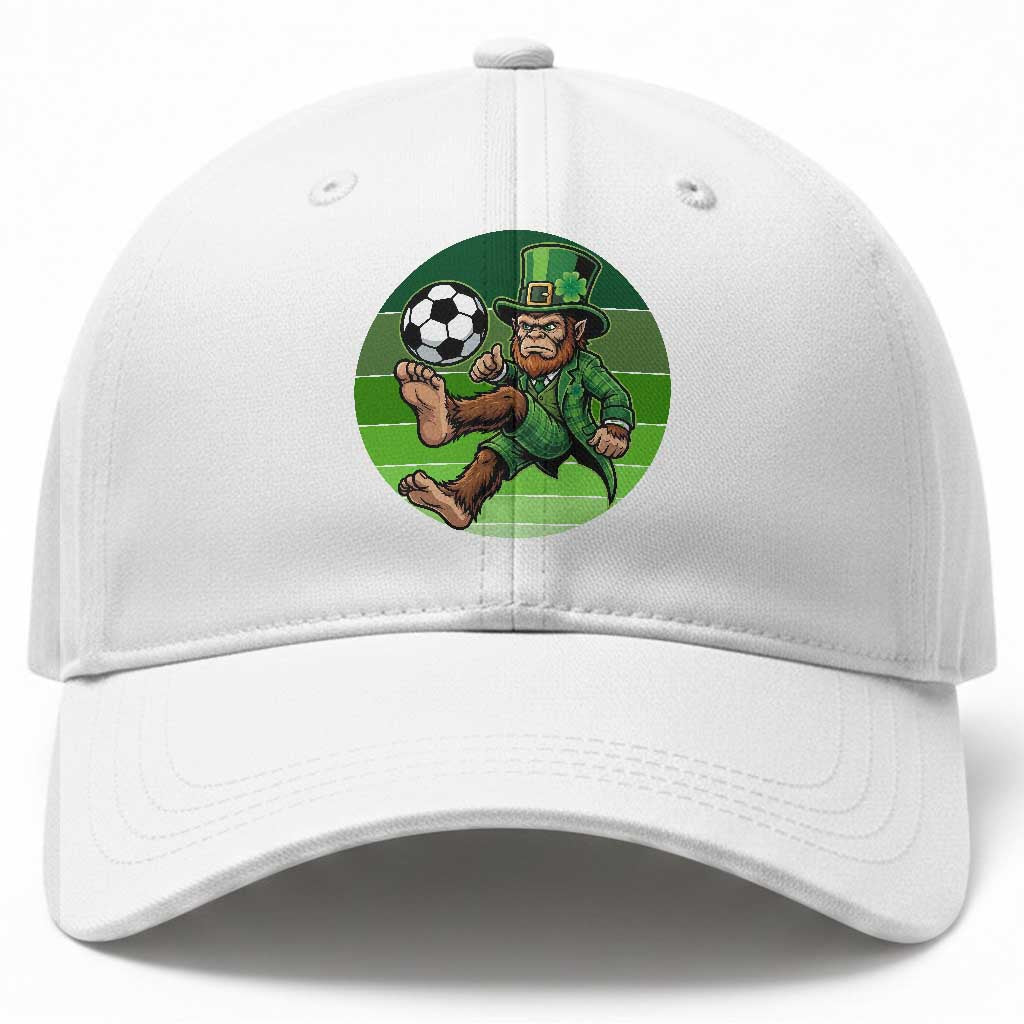 Funny Bigfoot Playing Soccer Baseball Cap St Patricks Day