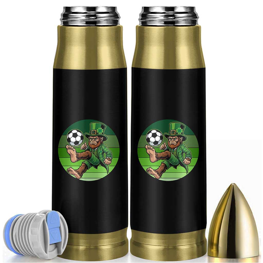 Funny Bigfoot Playing Soccer Bullet Tumbler St Patricks Day