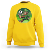 Funny Bigfoot Playing Soccer Sweatshirt St Patricks Day