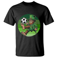 Funny Bigfoot Playing Soccer T Shirt St Patricks Day