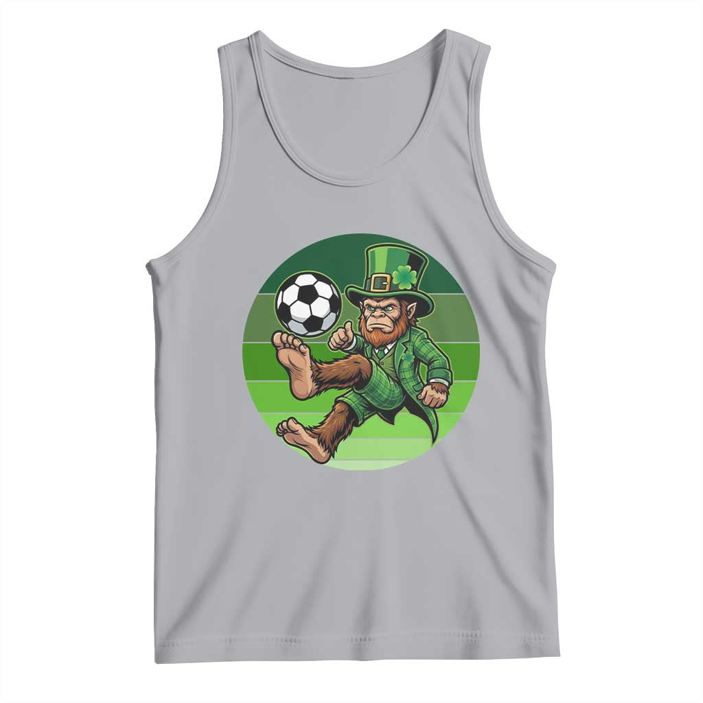 Funny Bigfoot Playing Soccer Tank Top St Patricks Day