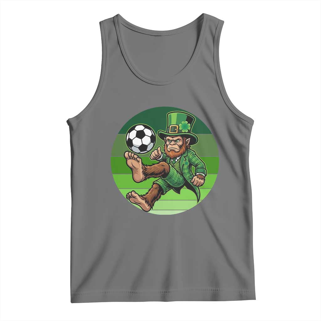 Funny Bigfoot Playing Soccer Tank Top St Patricks Day