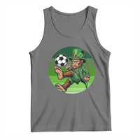 Funny Bigfoot Playing Soccer Tank Top St Patricks Day