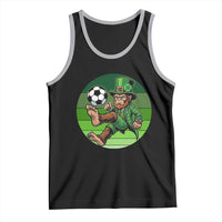 Funny Bigfoot Playing Soccer Tank Top St Patricks Day