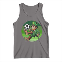 Funny Bigfoot Playing Soccer Tank Top St Patricks Day