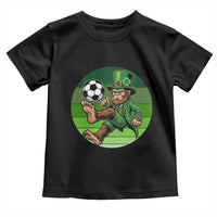 Funny Bigfoot Playing Soccer Toddler T Shirt St Patricks Day