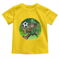 Funny Bigfoot Playing Soccer Toddler T Shirt St Patricks Day