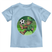Funny Bigfoot Playing Soccer Toddler T Shirt St Patricks Day