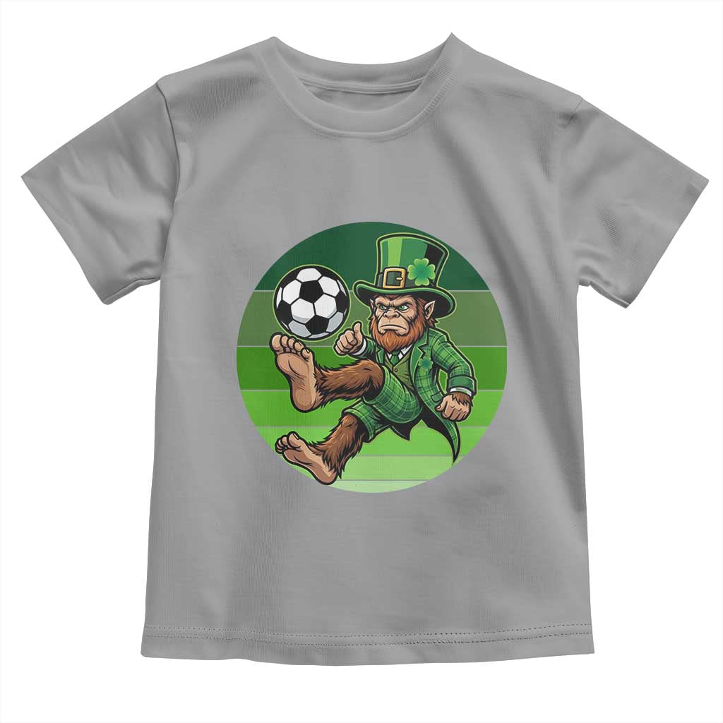 Funny Bigfoot Playing Soccer Toddler T Shirt St Patricks Day