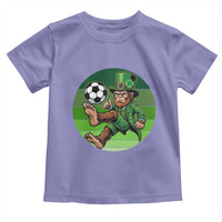Funny Bigfoot Playing Soccer Toddler T Shirt St Patricks Day