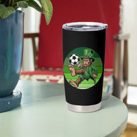 Funny Bigfoot Playing Soccer Tumbler Cup St Patricks Day
