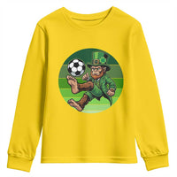 Funny Bigfoot Playing Soccer Youth Sweatshirt St Patricks Day
