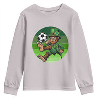 Funny Bigfoot Playing Soccer Youth Sweatshirt St Patricks Day