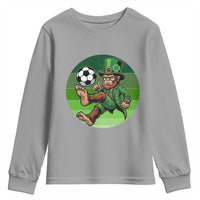 Funny Bigfoot Playing Soccer Youth Sweatshirt St Patricks Day