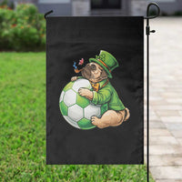 Lucky Pug Soccer Lover Garden Flag St Paddys Day Irish Football Gift