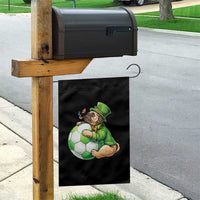 Lucky Pug Soccer Lover Garden Flag St Paddys Day Irish Football Gift