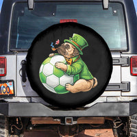 Lucky Pug Soccer Lover Spare Tire Cover St Paddys Day Irish Football Gift