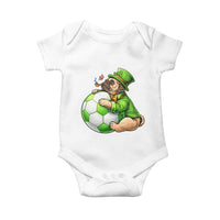 Lucky Pug Soccer Lover Baby Onesie St Paddys Day Irish Football Gift