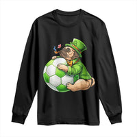 Lucky Pug Soccer Lover Long Sleeve Shirt St Paddys Day Irish Football Gift