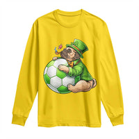 Lucky Pug Soccer Lover Long Sleeve Shirt St Paddys Day Irish Football Gift