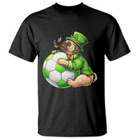 Lucky Pug Soccer Lover T Shirt St Paddys Day Irish Football Gift
