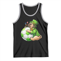 Lucky Pug Soccer Lover Tank Top St Paddys Day Irish Football Gift