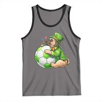 Lucky Pug Soccer Lover Tank Top St Paddys Day Irish Football Gift