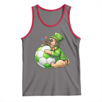 Lucky Pug Soccer Lover Tank Top St Paddys Day Irish Football Gift