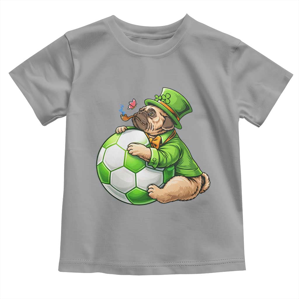 Lucky Pug Soccer Lover Toddler T Shirt St Paddys Day Irish Football Gift
