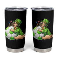 Lucky Pug Soccer Lover Tumbler Cup St Paddys Day Irish Football Gift