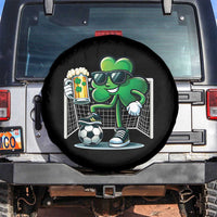 Funny Irish Shamrock Dabbing Soccer Spare Tire Cover St Patricks Day