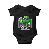 Funny Irish Shamrock Dabbing Soccer Baby Onesie St Patricks Day