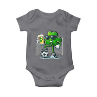 Funny Irish Shamrock Dabbing Soccer Baby Onesie St Patricks Day