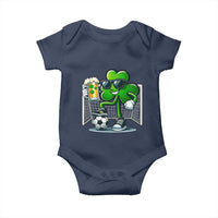 Funny Irish Shamrock Dabbing Soccer Baby Onesie St Patricks Day