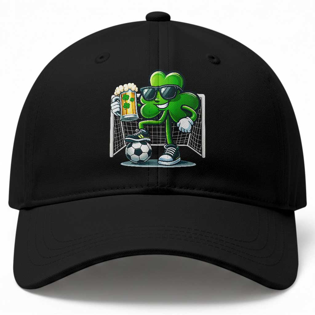 Funny Irish Shamrock Dabbing Soccer Baseball Cap St Patricks Day