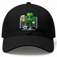 Funny Irish Shamrock Dabbing Soccer Baseball Cap St Patricks Day