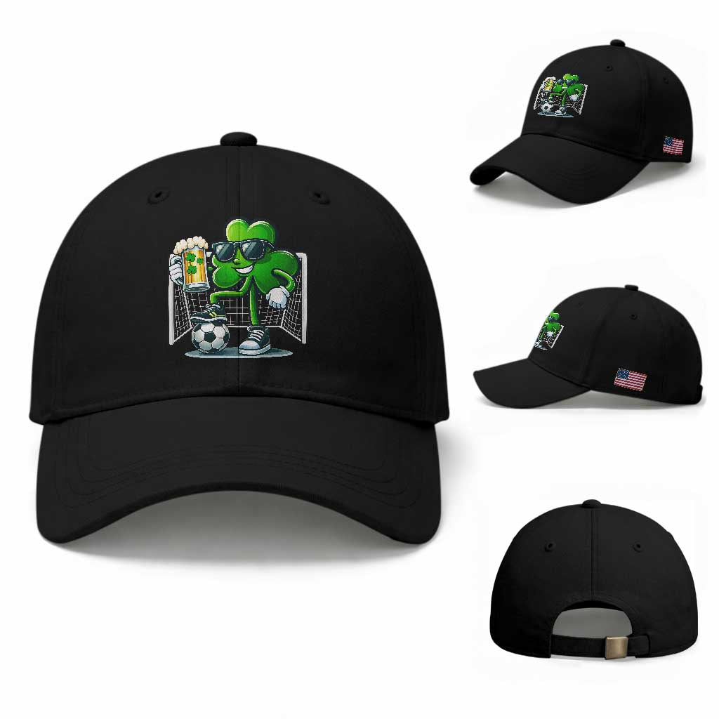 Funny Irish Shamrock Dabbing Soccer Baseball Cap St Patricks Day