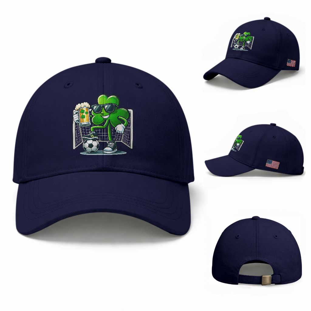 Funny Irish Shamrock Dabbing Soccer Baseball Cap St Patricks Day