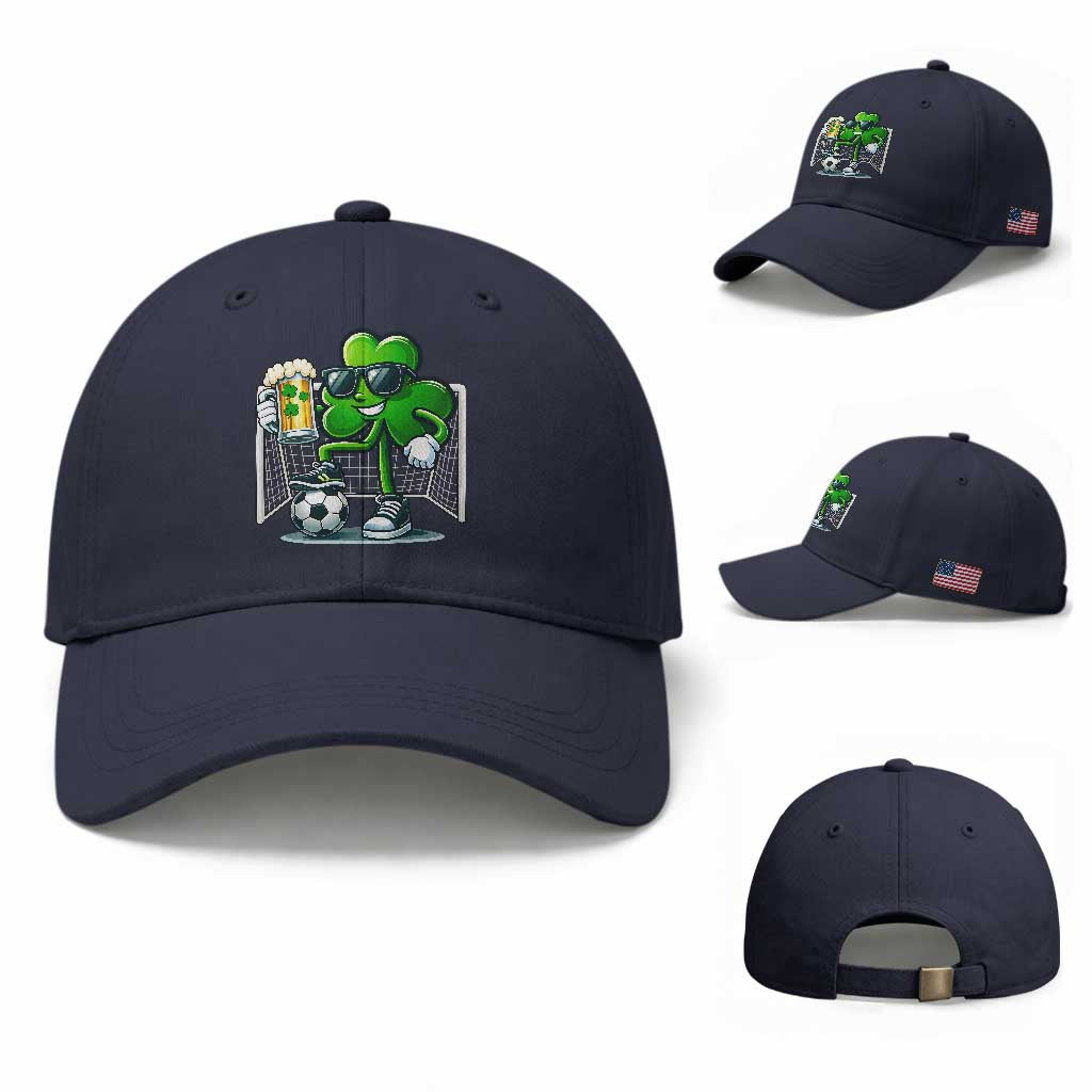 Funny Irish Shamrock Dabbing Soccer Baseball Cap St Patricks Day