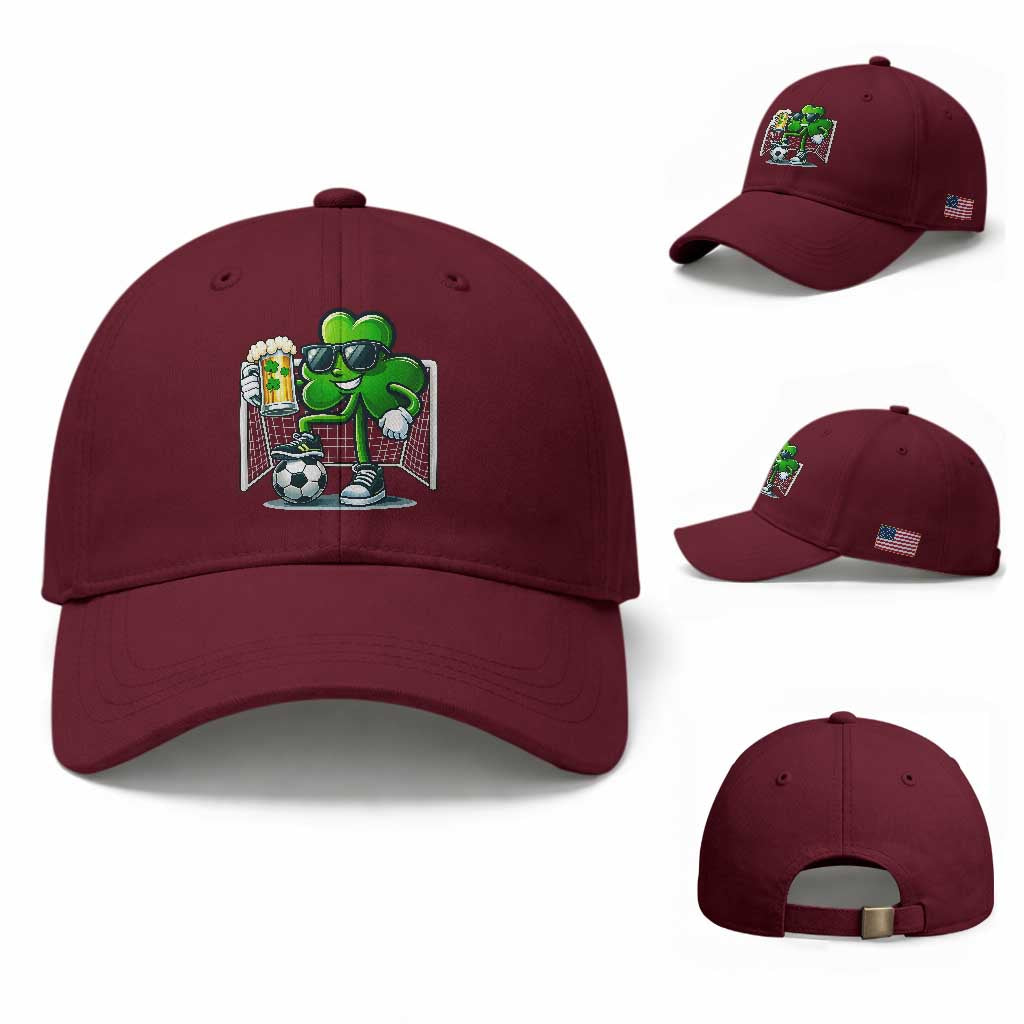 Funny Irish Shamrock Dabbing Soccer Baseball Cap St Patricks Day
