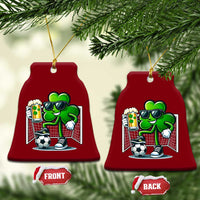 Funny Irish Shamrock Dabbing Soccer Ceramic Ornament St Patricks Day