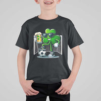 Funny Irish Shamrock Dabbing Soccer T Shirt For Kid St Patricks Day