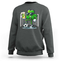 Funny Irish Shamrock Dabbing Soccer Sweatshirt St Patricks Day