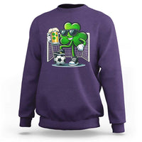 Funny Irish Shamrock Dabbing Soccer Sweatshirt St Patricks Day